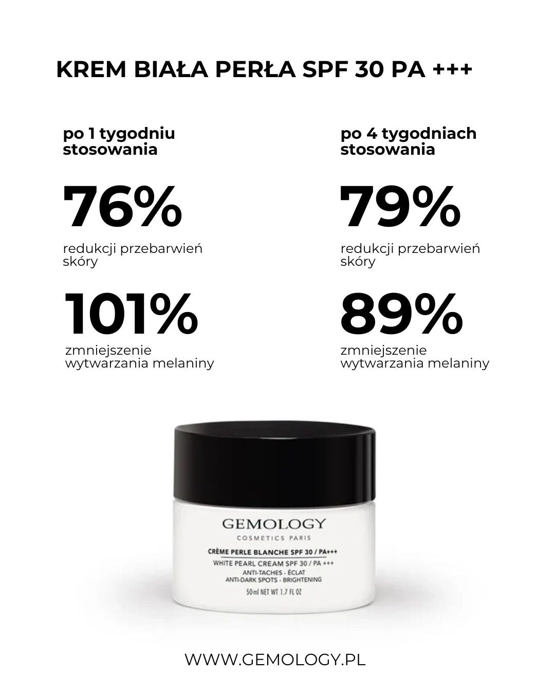 Krem Biała Perła SPF 30 PA +++